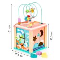 Drewniana kostka edukacyjna, sorter mula ECOTOYS