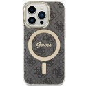 Guess GUHMP15LH4STK iPhone 15 Pro 6.1" czarny/black hardcase IML 4G MagSafe