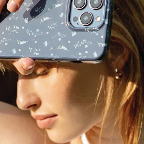 UNIQ etui Coehl Prairie iPhone 15 Pro Max 6.7" granatowy/lavender blue