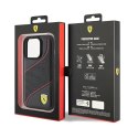 Ferrari FEHCP15LPWAK iPhone 15 Pro 6.1" czarny/black hardcase Perforated Waves Metal Logo