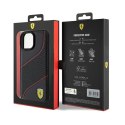 Ferrari FEHCP15SPWAK iPhone 15 / 14 / 13 6.1" czarny/black hardcase Perforated Waves Metal Logo