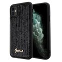 Guess GUHCN61PSFDGSK iPhone 11 / Xr 6.1" czarny/black hardcase Sequin Script Metal