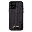 Guess GUHCP12MPSFDGSK iPhone 12/12 Pro 6.1" czarny/black hardcase Sequin Script Metal