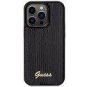 Guess GUHCP13XPSFDGSK iPhone 13 Pro Max 6.7" czarny/black hardcase Sequin Script Metal