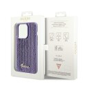 Guess GUHCP13XPSFDGSU iPhone 13 Pro Max 6.7" fioletowy/purple hardcase Sequin Script Metal