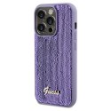 Guess GUHCP14LPSFDGSU iPhone 14 Pro 6.1" fioletowy/purple hardcase Sequin Script Metal