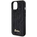 Guess GUHCP14SPSFDGSK iPhone 14 / 15 / 13 6.1" czarny/black hardcase Sequin Script Metal