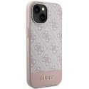 Guess GUHCP15SG4GLPI iPhone 15 / 14 / 13 6.1" różowy/pink hard case 4G Stripe Collection