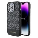 Guess GUHMP15LHGCFSEK iPhone 15 Pro 6.1" czarny/black hardcase GCube Stripes MagSafe