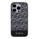 Guess GUHMP15LHGCFSEK iPhone 15 Pro 6.1" czarny/black hardcase GCube Stripes MagSafe