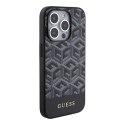 Guess GUHMP15LHGCFSEK iPhone 15 Pro 6.1" czarny/black hardcase GCube Stripes MagSafe