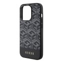 Guess GUHMP15LHGCFSEK iPhone 15 Pro 6.1" czarny/black hardcase GCube Stripes MagSafe