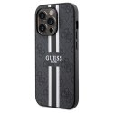 Guess GUHMP15LP4RPSK iPhone 15 Pro 6.1" czarny/black hardcase 4G Printed Stripes MagSafe