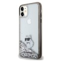 Karl Lagerfeld KLHCN61LKCNSK iPhone 11 / Xr 6.1" transparent hardcase Liquid Glitter Choupette