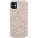 Karl Lagerfeld KLHCN61PQKPMP iPhone 11 / Xr 6.1" różowy/pink hardcase Quilted K Pattern