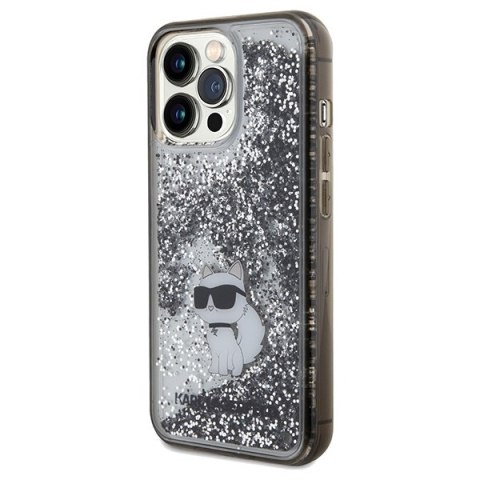 Karl Lagerfeld KLHCP13XLKCNSK iPhone 13 Pro Max 6.7" transparent hardcase Liquid Glitter Choupette