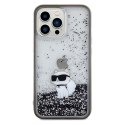 Karl Lagerfeld KLHCP13XLKCNSK iPhone 13 Pro Max 6.7" transparent hardcase Liquid Glitter Choupette