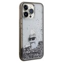 Karl Lagerfeld KLHCP13LLKCNSK iPhone 13 Pro / 13 6.1" transparent hardcase Liquid Glitter Choupette