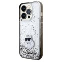 Karl Lagerfeld KLHCP14XLKCNSK iPhone 14 Pro Max 6.7" transparent hardcase Liquid Glitter Choupette