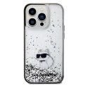 Karl Lagerfeld KLHCP14XLKCNSK iPhone 14 Pro Max 6.7" transparent hardcase Liquid Glitter Choupette