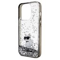 Karl Lagerfeld KLHCP14XLKCNSK iPhone 14 Pro Max 6.7" transparent hardcase Liquid Glitter Choupette