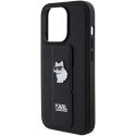 Karl Lagerfeld KLHCP14LGSACHPK iPhone 14 Pro 6.1" czarny/black hardcase Gripstand Saffiano Choupette Pins