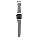 Karl Lagerfeld Pasek KLAWMSAKLHPG Apple Watch 38/40/41mm srebrny/silver strap Saffiano Monogram