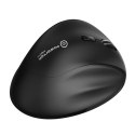 Powerton Mysz CLOE, 1600DPI, 2.4 [GHz], optyczna, 6kl., bezprzewodowa, czarna, 1 szt AA, ergonomiczna