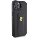 Ferrari FEHCP15SGSPSIK iPhone 15 6.1" czarny/black hardcase Grip Stand Metal Logo