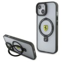 Ferrari FEHMP15MUSCAH iPhone 15 Plus / 14 Plus 6.7" transparent hardcase Ring Stand 2023 Collection MagSafe