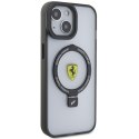 Ferrari FEHMP15MUSCAH iPhone 15 Plus / 14 Plus 6.7" transparent hardcase Ring Stand 2023 Collection MagSafe