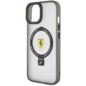 Ferrari FEHMP15MUSCAH iPhone 15 Plus / 14 Plus 6.7" transparent hardcase Ring Stand 2023 Collection MagSafe