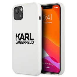 Karl Lagerfeld KLHCP13SSLKLWH iPhone 13 mini 5,4" Silicone Stack Logo biały/white