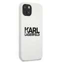 Karl Lagerfeld KLHCP13SSLKLWH iPhone 13 mini 5,4" Silicone Stack Logo biały/white