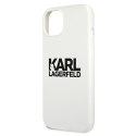 Karl Lagerfeld KLHCP13SSLKLWH iPhone 13 mini 5,4" Silicone Stack Logo biały/white