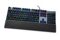 Klawiatura mechaniczna IBOX AURORA K-4 RGB IKGMK4 (USB; (US); kolor czarny)