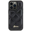 Guess GUHCS23FEPSQSQSK S23 FE S711 czarny/black hardcase Quilted Metal Logo