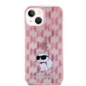 Karl Lagerfeld KLHCP15SHNCMKLP iPhone 15 / 14 / 13 6.1" różowy/pink hardcase Monogram Choupette