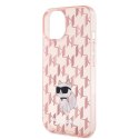 Karl Lagerfeld KLHCP15SHNCMKLP iPhone 15 / 14 / 13 6.1" różowy/pink hardcase Monogram Choupette