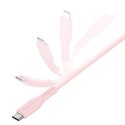 ENERGEA kabel Flow USB-C - Lightning C94 MFI 1.5m różowy/pink 60W 3A PD Fast Charge