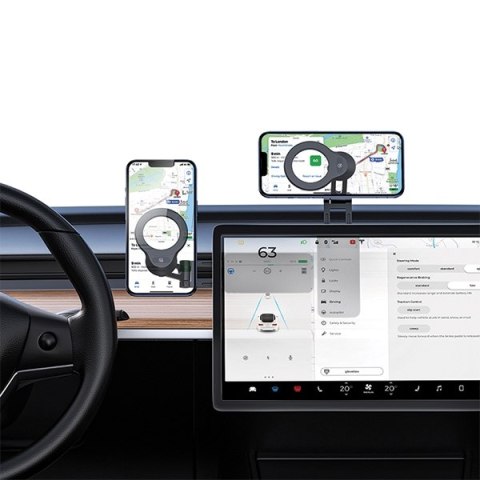 USAMS Składany uchwyt indukcyjny US-ZJ076 na deskę rozdz. czarny/black ZJ76ZJ01