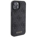 Guess GUHCP15SP4EPMK iPhone 15 / 14 / 13 6.1" czarny/black hardcase Leather 4G Stamped