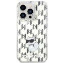 Karl Lagerfeld KLHCP15LHNCMKLT iPhone 15 Pro 6.1" transparent hardcase Monogram Choupette