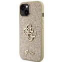 Guess GUHCP15MHG4SGD iPhone 15 Plus / 14 Plus 6.7" złoty/gold hardcase Glitter Script Big 4G