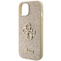 Guess GUHCP15MHG4SGD iPhone 15 Plus / 14 Plus 6.7" złoty/gold hardcase Glitter Script Big 4G