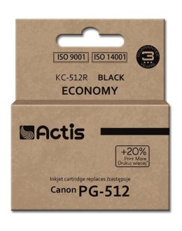 Tusz ACTIS KC-512R (zamiennik Canon PG-512; Standard; 15 ml; czarny)