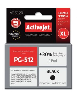 Activejet AC-512R Tusz (zamiennik Canon PG-512; Premium; 18 ml; czarny)