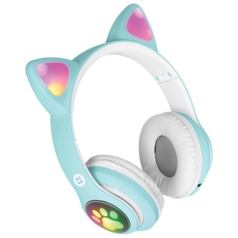 Defender słuchawki Bluetooth Freemotion B585 Led seledynowy/celadon (63588)