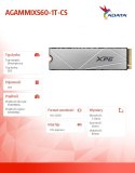 Dysk SSD XPG S60BLADE 1TB PCIe 4x4 5/3.2GB/s M2