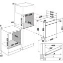 INDESIT | IFW 3544 JH IX | Piekarnik | 71 L | Elektryczny | Higrologiczny | Elektroniczny | Wysokość 59.5 cm | Szerokość 59.5 cm